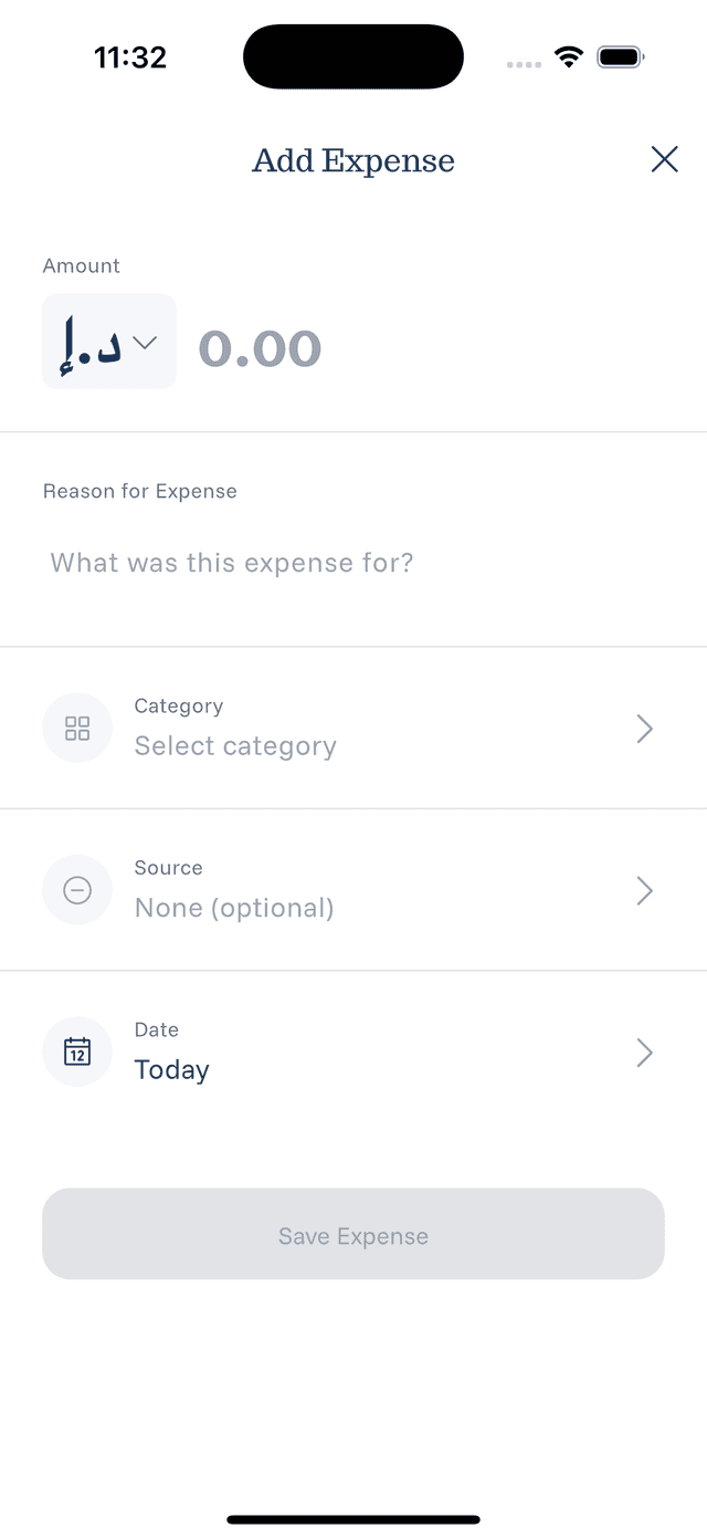 Adding an Expense Manually screenshot 2